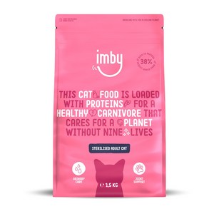 임비 imby 인섹트 캣 고양이 사료 하이포알러제닉, 1개, 1.5kg, 곤충