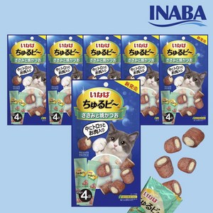 이나바 챠오 츄르비 고양이간식, 40g, 6개, (QSC-273)닭가슴살&구운 가다랑어