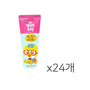 뽀로로 저불소 치약 혼합과일향, 90g, 24개