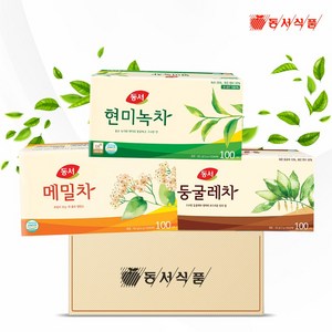 동서 현미녹차100T+둥글레차100T+메밀차100T 1.5ml, 300개, 100개입