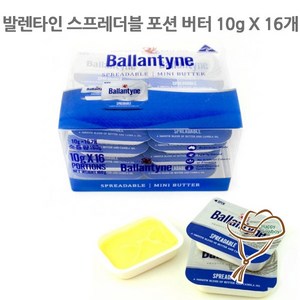 발렌타인 스프레더블 일회용 가염버터 10g, 16개