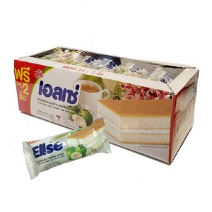 태국 유로 Ellse 코코넛 케이크 EURO CAKE COCONUT 24+2개, 1개, 390g