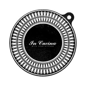 In Cucina 인쿠치나 인덕션 쿠킹매트 보호매트 원형 받침대 덮개 패드 주방용품 21cm 24cm 28cm, 원형 블랙(중), 1개