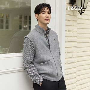 [블프2만원인하 ] IZOD 아이자드 24FW 울블렌드 집업 베스트 남