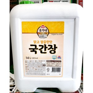 식자재 업소용 식당용 옹가네 국간장 14L 실온보관 bn+04163597, 1개