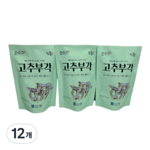 손수식품 손수고 고추부각, 60g, 12개