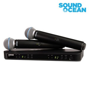 슈어 무선마이크 SHURE Wieless Micophone, BLX288/BETA58(듀얼 무선핸드)