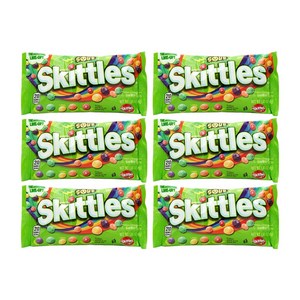 Skittles 6개 스키틀즈 샤워 캔디 51 g, 51g