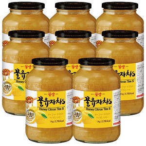 꽃샘 꿀유자차S, 1kg, 1개입, 8개