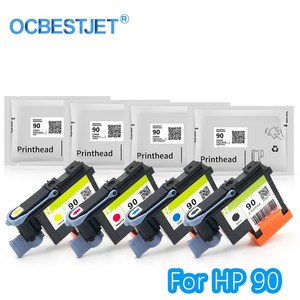 HP DesignJet 4000 프린트 헤드 노즐 90 HP90 프린터 C5054A, [05] 1SET - BK C M Y, 05 1SET   BK C M Y