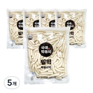 국대떡볶이 떡볶이떡 밀떡 실온보관, 5개, 1kg