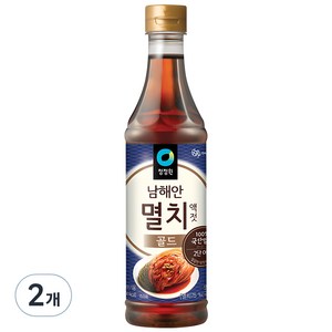 청정원 남해안 멸치액젓 골드, 1kg, 2개