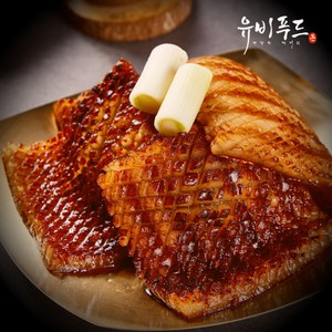 유비 국내산 두툼한 벌집 양념 돼지 껍데기 2kg 술안주 간식, 1kg, 2개