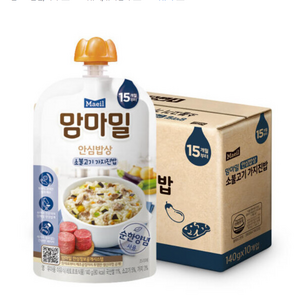 맘마밀 안심밥상 레토르트이유식 140g, 소불고기 가지진밥, 10개