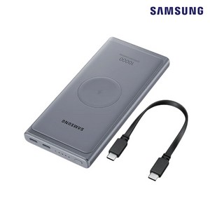 삼성전자 25W 유무선 PD 배터리팩 10000mAh C타입, EB-U3300, 다크 그레이