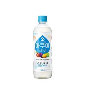 롯데칠성음료 아쿠아 제로 음료, 500ml, 24개