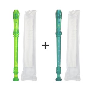 [1+1] 야마하 소프라노 리코더 YRS-20G, 그린+블루, 1개