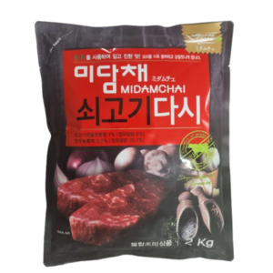 미담채 쇠고기 다시, 1개, 2kg