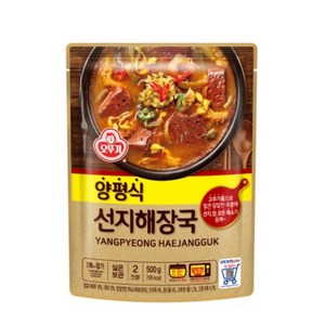 오뚜기 양평식 선지해장국 500g, 6개