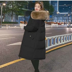여사 겨울 롱 빅사이즈 루즈한 패딩 HU98IP