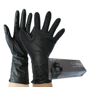 손목긴 니트릴 위생장갑 100매 Long Cuff Nitile Glove, 1개, 중(M), 블랙