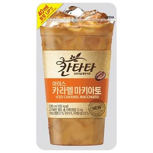 칸타타 아이스 카라멜마끼아또 파우치, 190ml, 10개