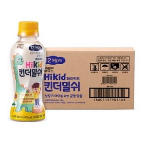 후디스 하이키드 유아 킨더밀쉬 200ml, 우유, 24개