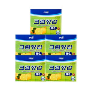 크린랲 크린장갑 100매, 100개입, 5개