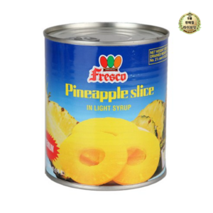 Fresco 파인애플 슬라이스 통조림, 830g, 1개