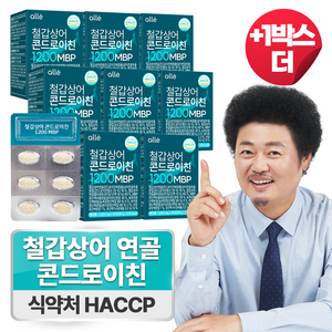 철갑상어 연골 콘드로이친 1200 MBP 식약청 HACCP 알레, 7개, 60정