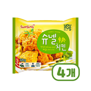 유어스 슈넬치킨 220g [ PX 추억 순살치킨 ] x 4개