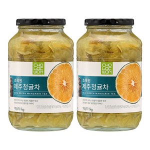 초록원 제주 청귤차, 1kg, 2개입, 1세트