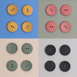 소잉데일리]시크 컬러 단추 23mm 6종 옷 여밈 장식, 04)L카키 44022, 04)L카키 44022, 1개