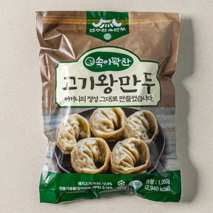 전주한옥 만두 왕만두 김치 고기 고기왕만두 김치왕만두 손만두 육즙만두 겨울간식, 1.05kg, 2개