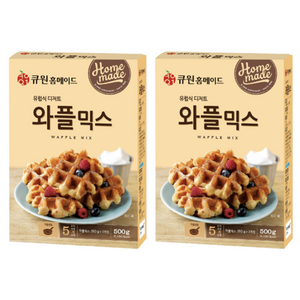 큐원 홈메이드 와플믹스, 500g, 2개