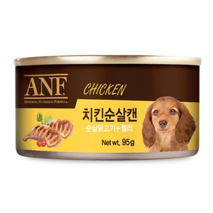 에이엔에프 강아지 간식캔, 치킨순살맛, 95g, 24개