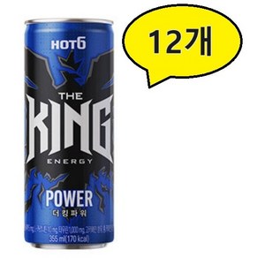 롯데칠성 핫식스 더킹 파워, 355ml, 12개