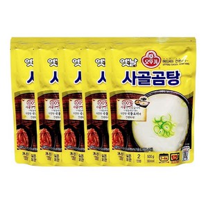 오뚜기 옛날 사골곰탕 국물, 500g, 5개