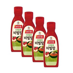 해찬들 사과듬뿍 비빔장, 470g, 4개