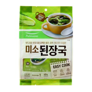 풀무원 1분즉석국 미역미소된장국, 30g, 1개