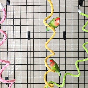 로프횃대 1.5m 와이어 로프 놀이터 앵무새횟대 횟대 앵무새, 앵무새 놀이터 와이어 로프 횟대 1.5m, 1개
