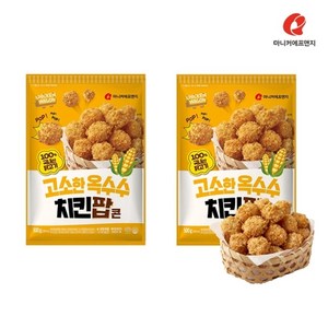 마니커에프앤지 고소한 옥수수팝콘치킨, 2개, 500g