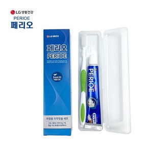 칫솔세트 여행용 치약 칫솔 페리오, 4세트, 50g