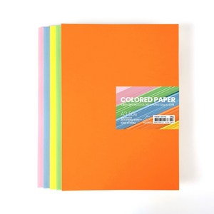 PapePhant 도톰한 5컬러 색지(5 COLORED PAPER), 120g A3 50매