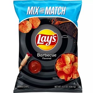 [미국직배송]레이즈 바베큐맛 감자칩 초대용량 Lay's Potato Chips Babecue Flavo, 439.4g, 1개