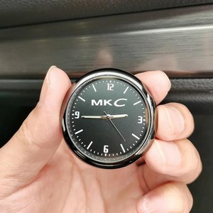 차량용 시계 자동차 악세사리 쿼츠 발광 내부 스틱온 디지털 링컨 MKC MKS MKT MKX MKZ 노틸러스 MARKLT 에비에이터용 446367, Fo MKC, 1개