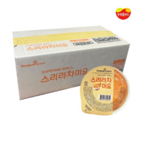 [제이케이푸드] 동원 홈푸드 스리라차 마요소스 BOX (30gX32개) 일회용 매운마요네즈 디핑볼 컵소스, 동원 스리라차마요소스 30g(BOX), 1박스, 960g