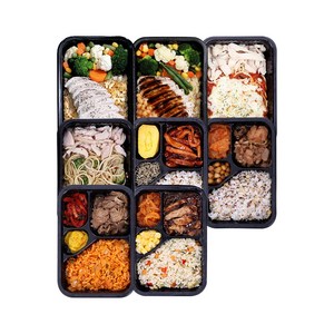 [블랙컨슈머] 다이어트 BEST 8종 간편 냉동 배달 직장인 아침 점심 저염 저당 저지방 운동 식단도시락, 1세트, 390g