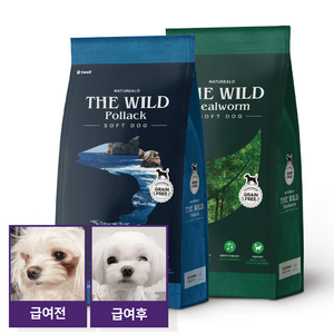 네이처알로 더와일드 포독 강아지 그레인프리 눈물 알러지 처방식 사료, 1kg, 1세트, 곤충