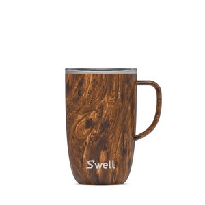 Swell 머그컵, 티크우드, 470ml, 1개